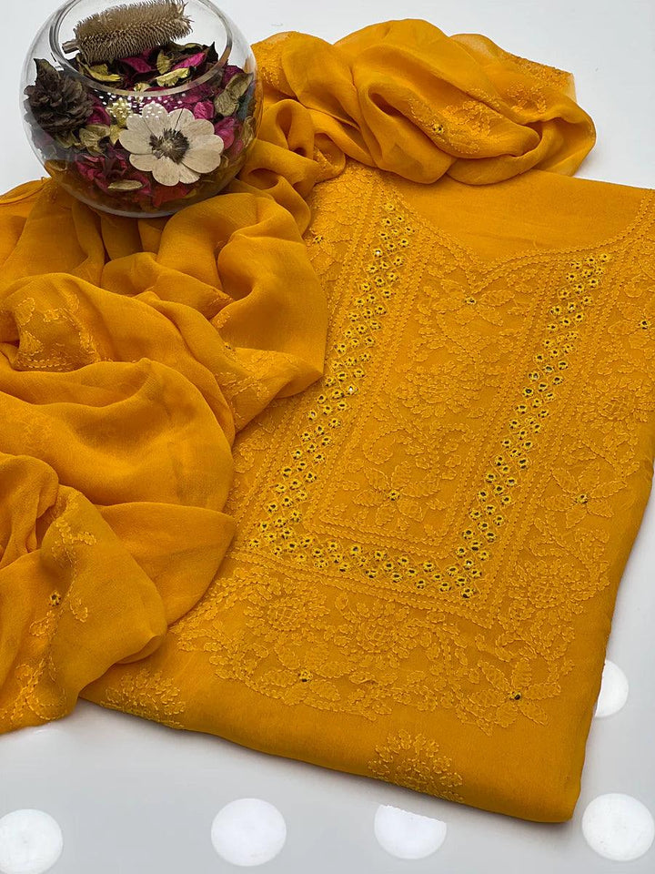 Shadow Sheesha Gala Work & Chikenkari 2 Pcs Dress BFchf001