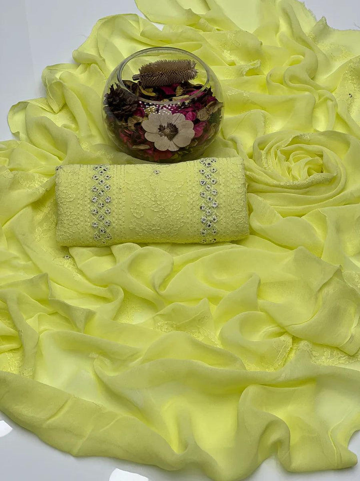 Shadow Sheesha Gala Work & Chikenkari 2 Pcs Dress BFchf001