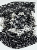 Ajrak Block Print 3 Pcs Lawn Suit with Neckline & Multani Khusa